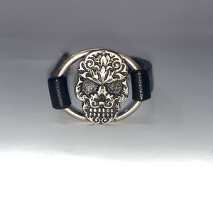 Leather Skull Bracelet - King Baby Jewelry